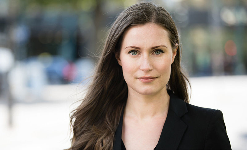 འཛམ་གླིང་གི་ལོ་ན་གཞོན་ཤོས་ཧྥི་ལེན་གྱི་སྲིད་བློན་སན་ན་མ་རིན(Sanna Marin)